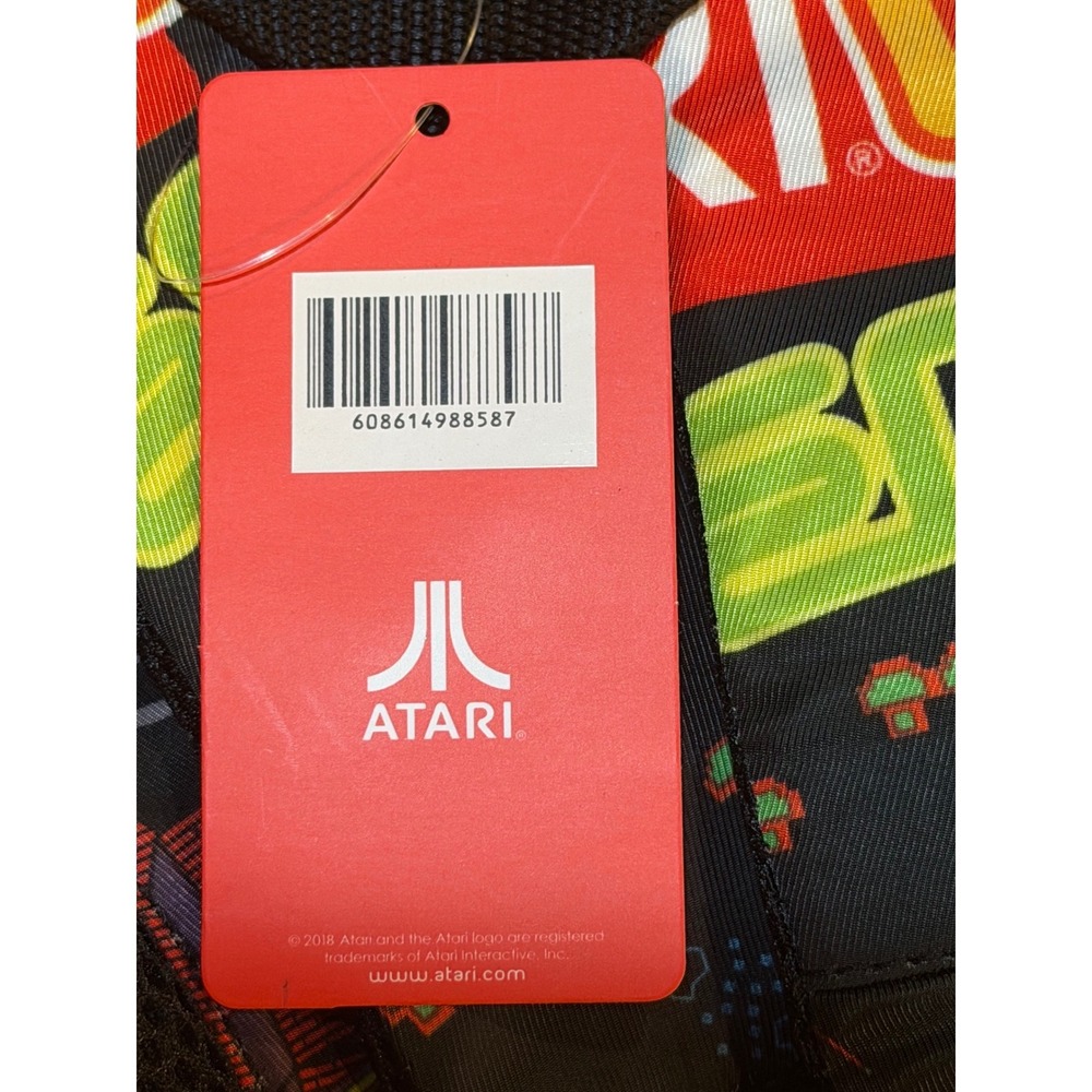 Atari Backpack NEW Retro Video Game Collage Print Padded Laptop Sleeve - Picture 6 of 6